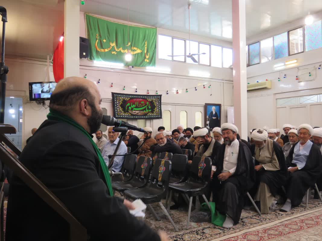 مراسم سوگواری شهادت امام باقر(ع) در حسینیه دفتر آیت الله فاضل لنکرانی برگزارشد